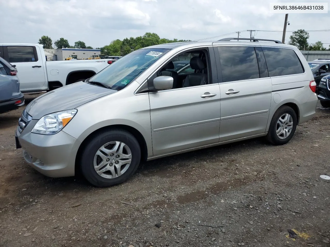 2006 Honda Odyssey Exl VIN: 5FNRL38646B431038 Lot: 61158104