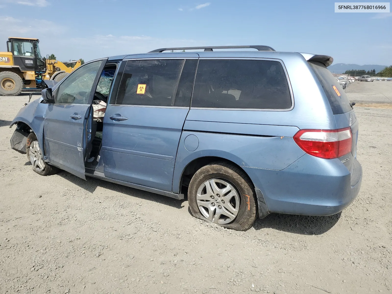 5FNRL38776B016966 2006 Honda Odyssey Exl