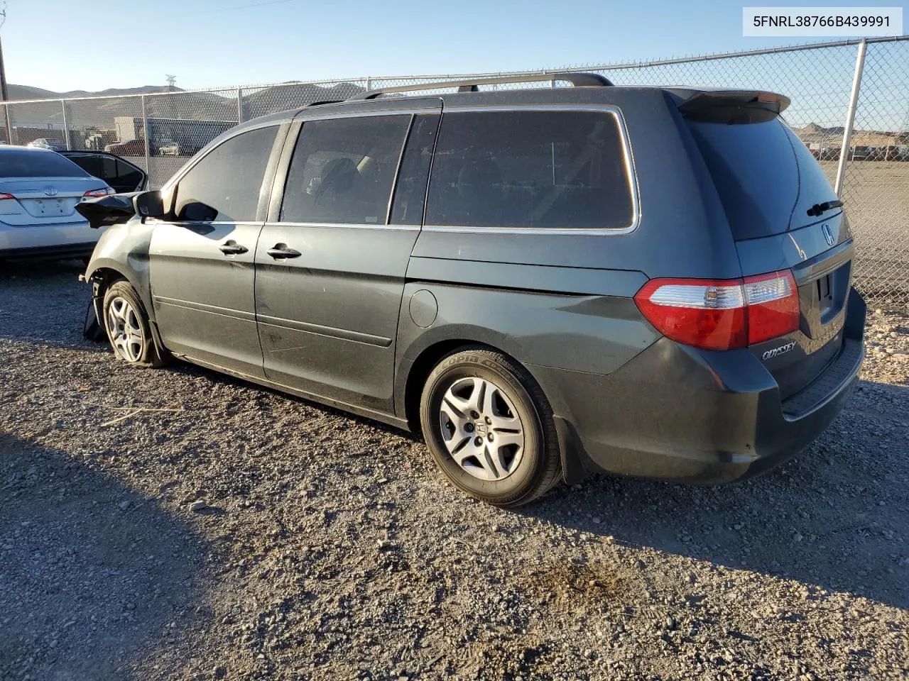 2006 Honda Odyssey Exl VIN: 5FNRL38766B439991 Lot: 65235224