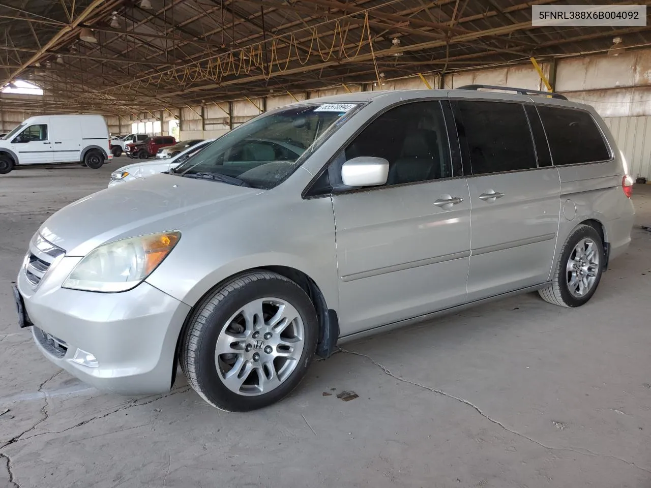 2006 Honda Odyssey Touring VIN: 5FNRL388X6B004092 Lot: 65570894