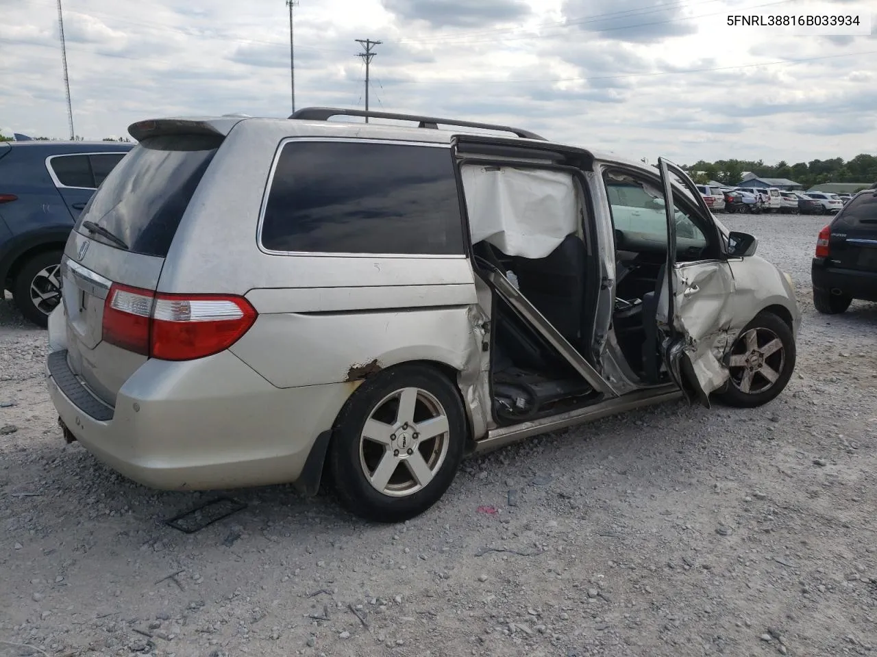 2006 Honda Odyssey Touring VIN: 5FNRL38816B033934 Lot: 67127364