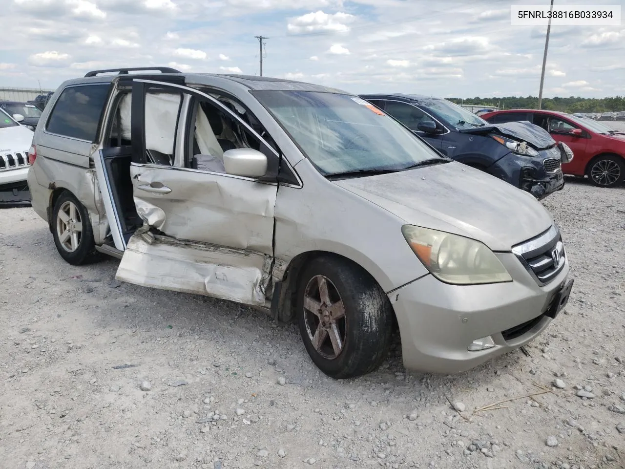 5FNRL38816B033934 2006 Honda Odyssey Touring