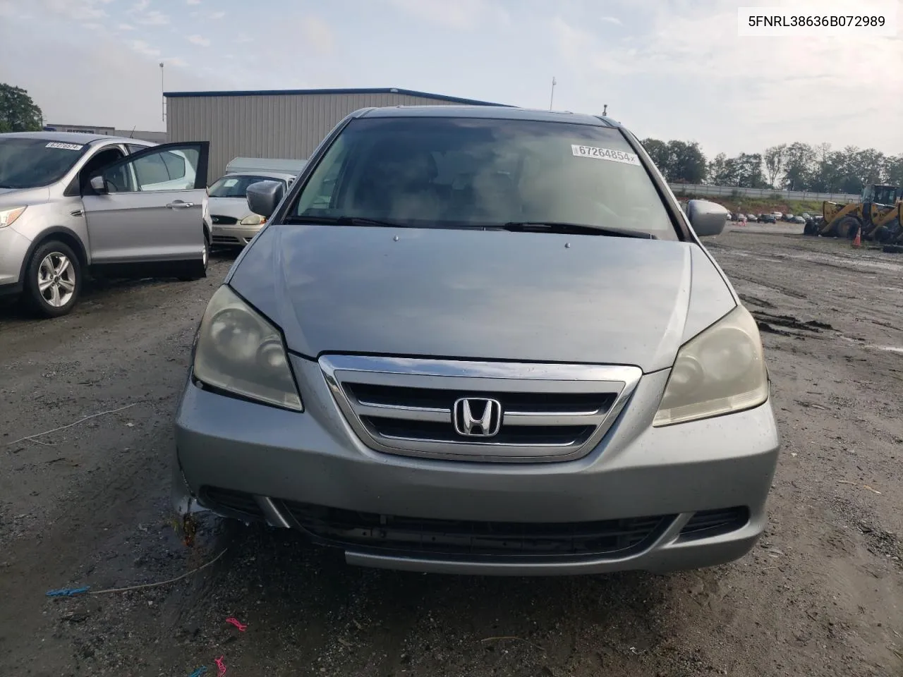 2006 Honda Odyssey Exl VIN: 5FNRL38636B072989 Lot: 67264854