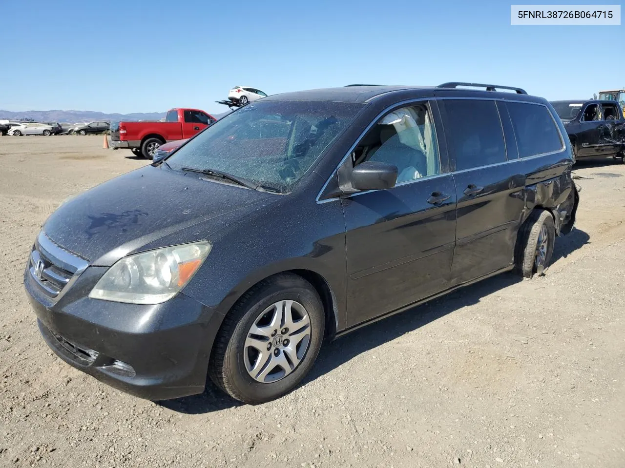 2006 Honda Odyssey Exl VIN: 5FNRL38726B064715 Lot: 67575394