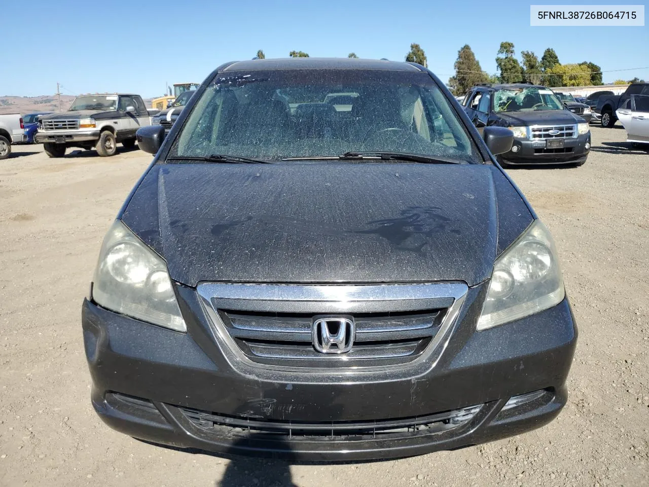 2006 Honda Odyssey Exl VIN: 5FNRL38726B064715 Lot: 67575394