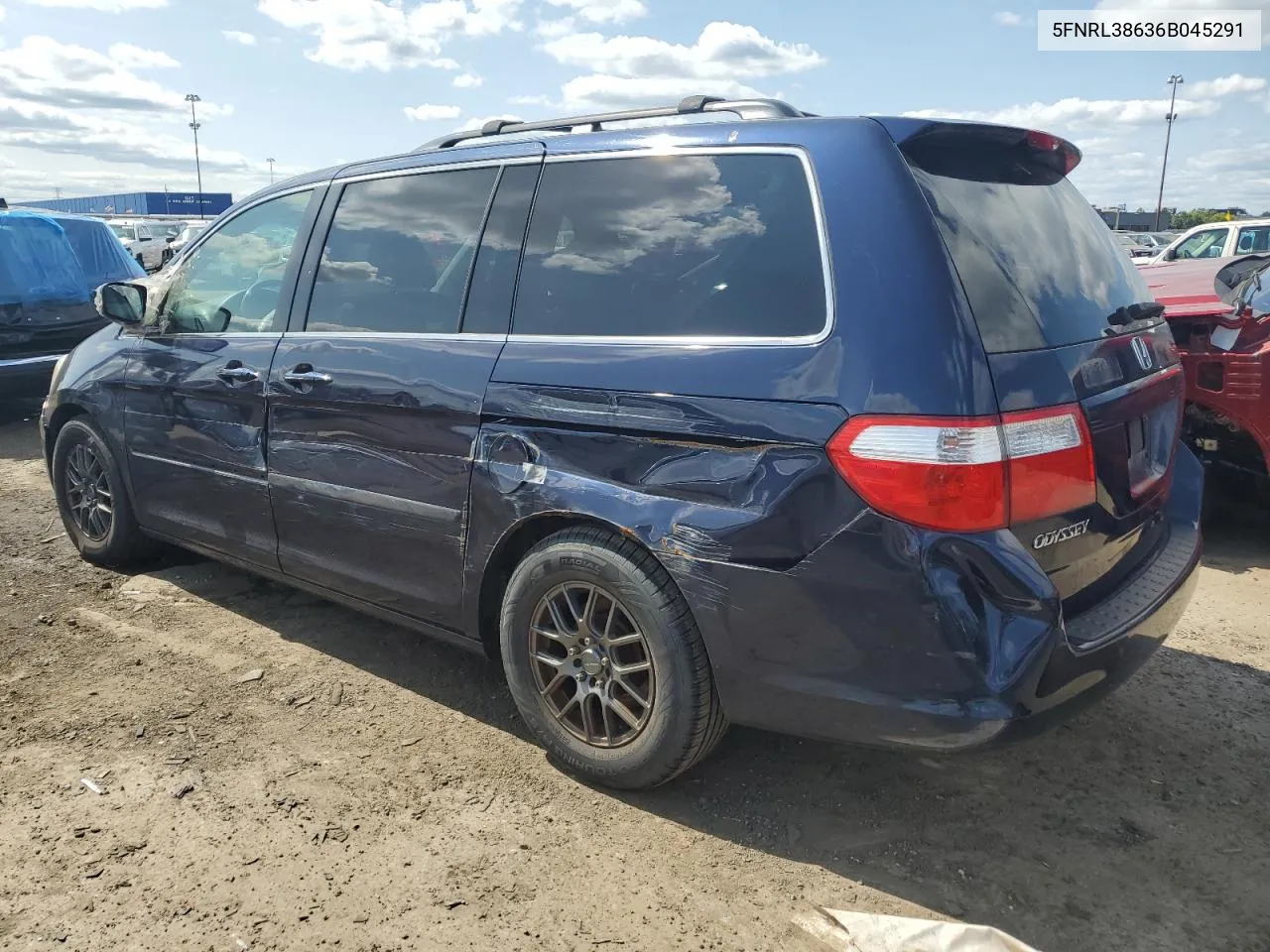 2006 Honda Odyssey Exl VIN: 5FNRL38636B045291 Lot: 67771754