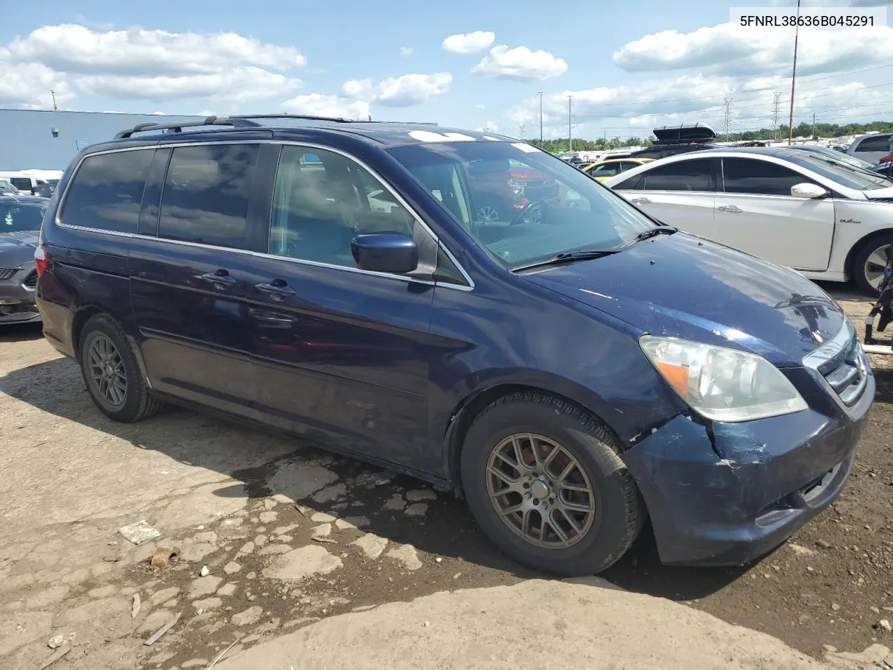 2006 Honda Odyssey Exl VIN: 5FNRL38636B045291 Lot: 67771754