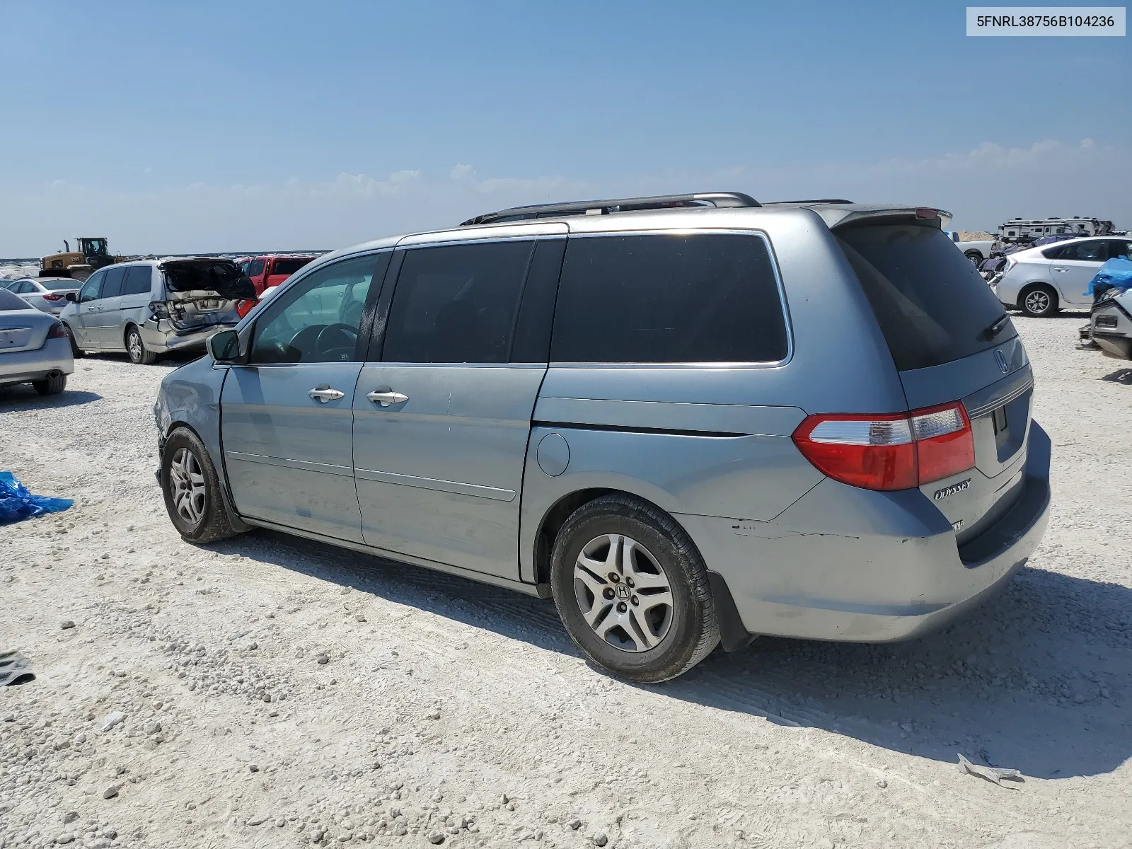 2006 Honda Odyssey Exl VIN: 5FNRL38756B104236 Lot: 68110524