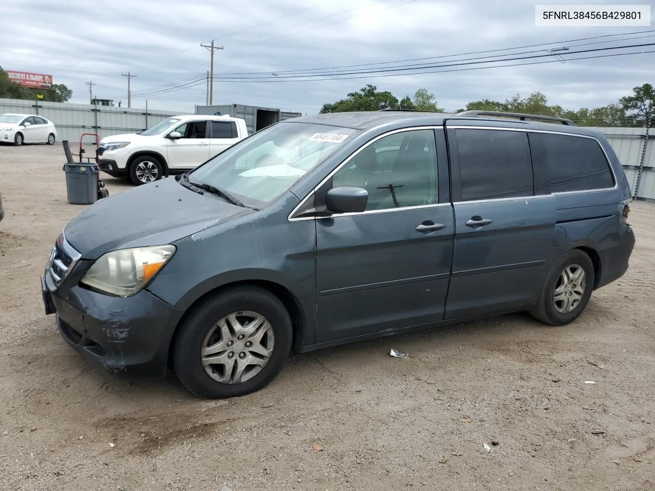 2006 Honda Odyssey Ex VIN: 5FNRL38456B429801 Lot: 68461104