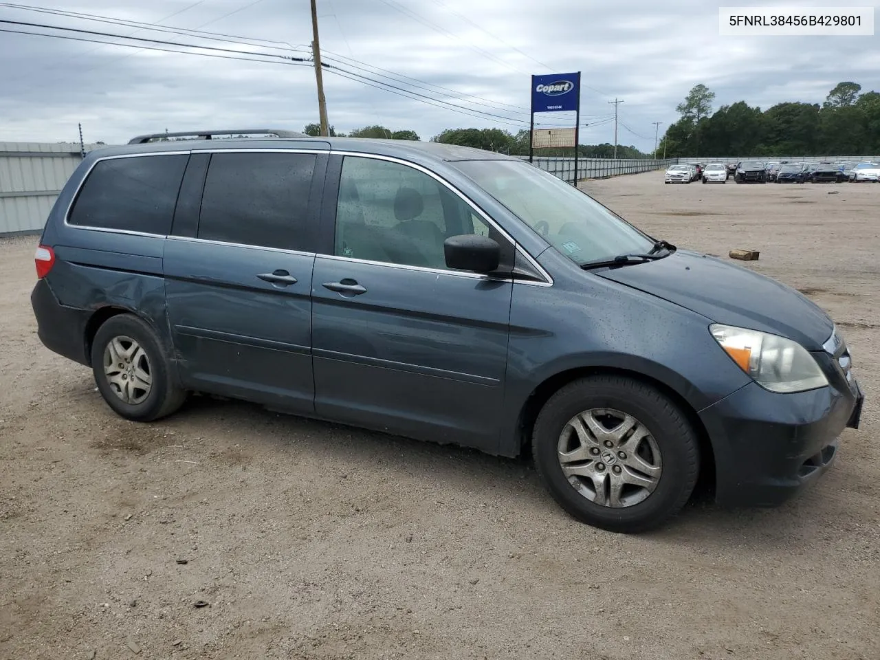 2006 Honda Odyssey Ex VIN: 5FNRL38456B429801 Lot: 68461104