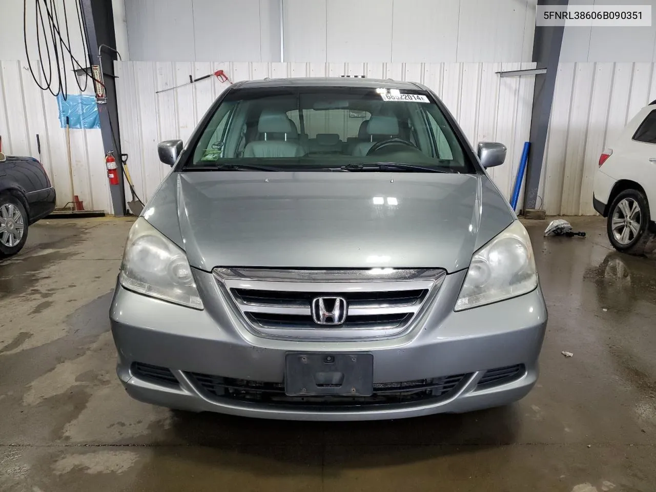 2006 Honda Odyssey Exl VIN: 5FNRL38606B090351 Lot: 68522014