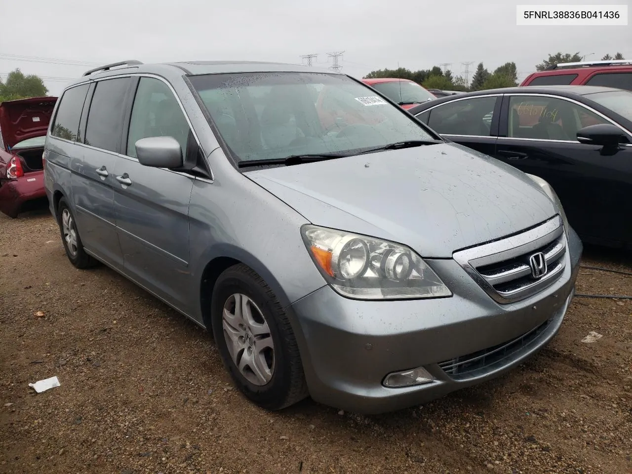 2006 Honda Odyssey Touring VIN: 5FNRL38836B041436 Lot: 69010414