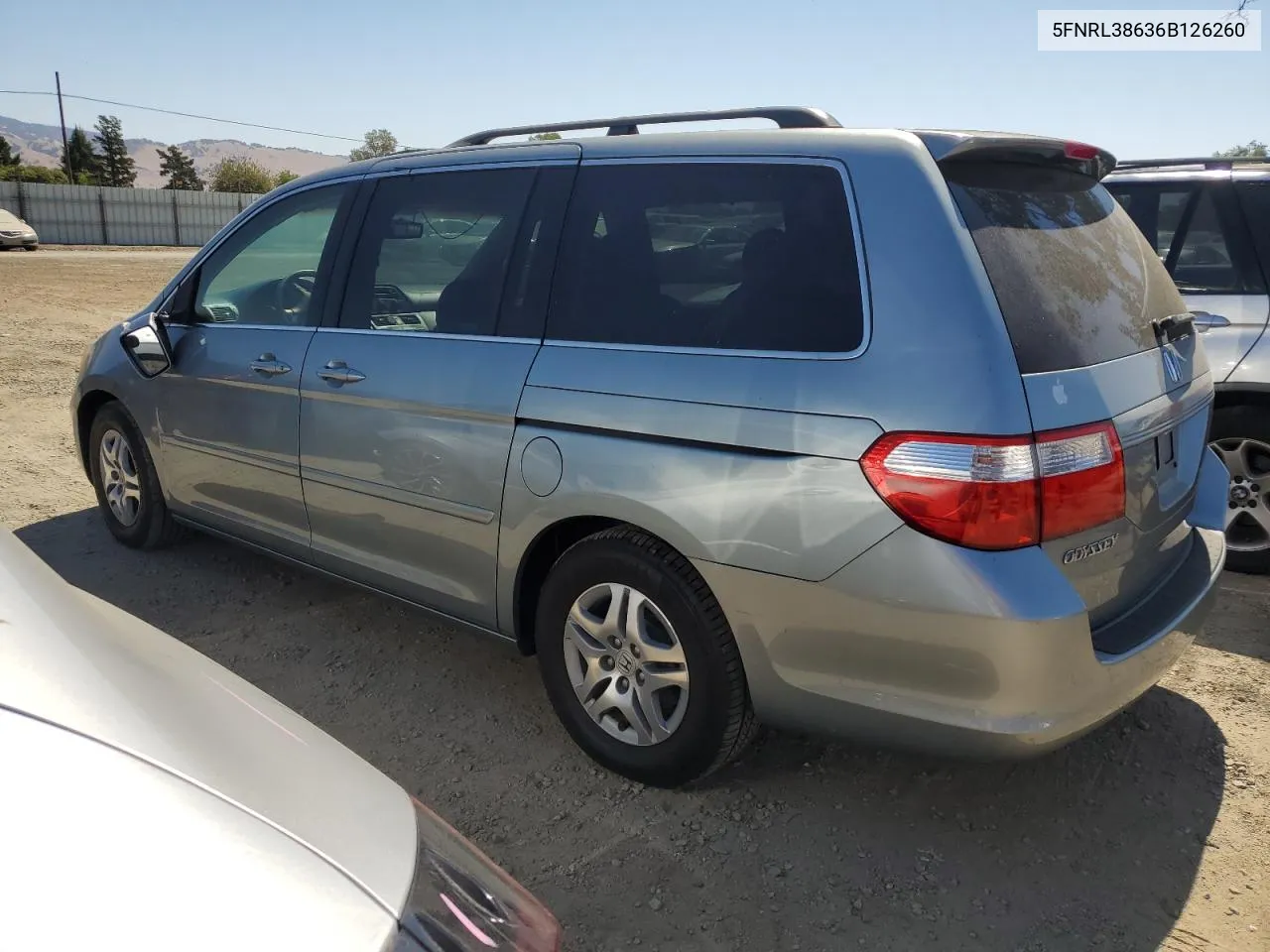 2006 Honda Odyssey Exl VIN: 5FNRL38636B126260 Lot: 69148884