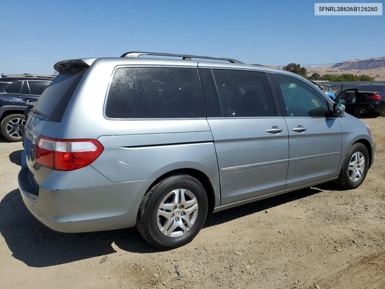 5FNRL38636B126260 2006 Honda Odyssey Exl