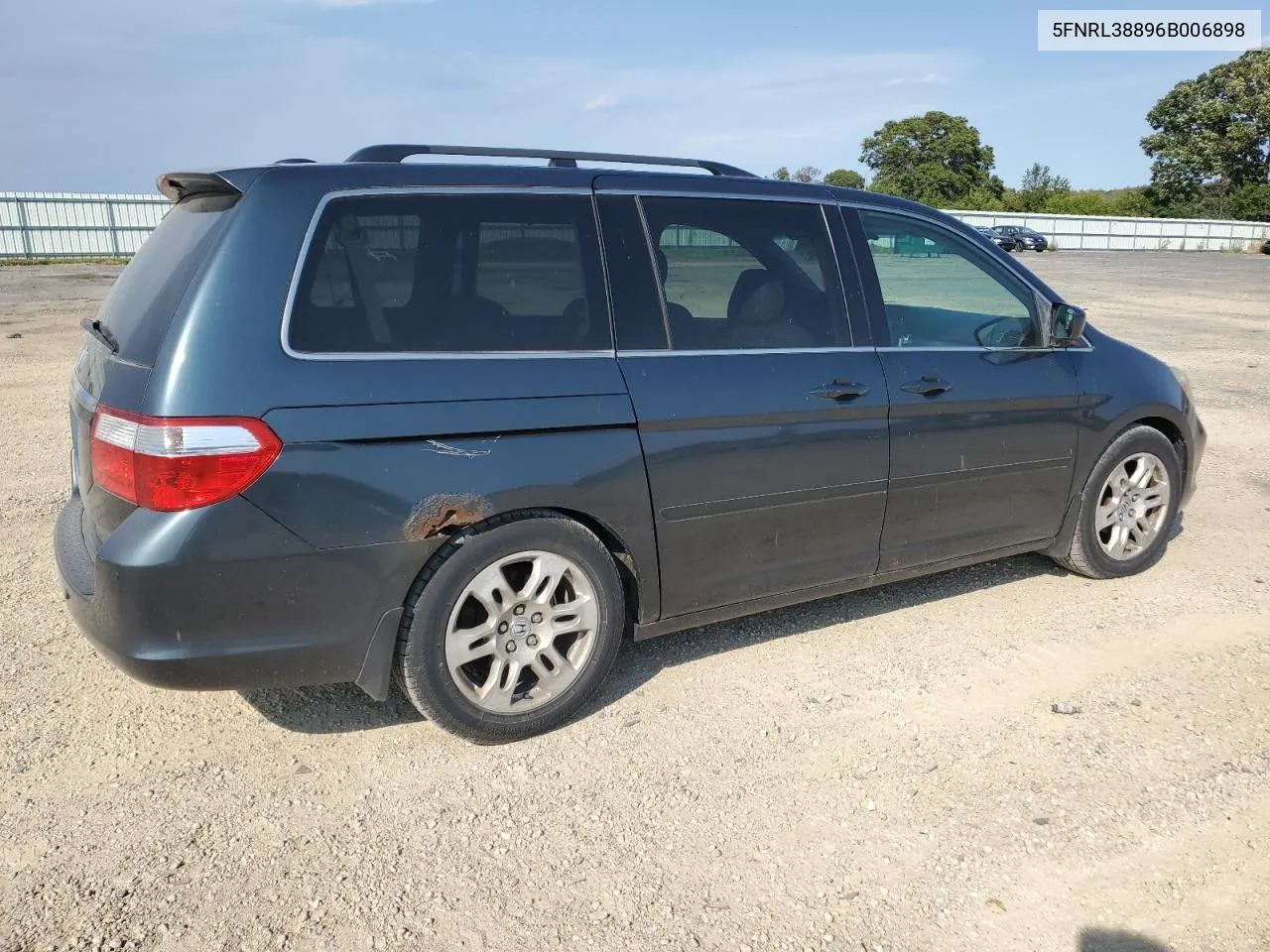 2006 Honda Odyssey Touring VIN: 5FNRL38896B006898 Lot: 69204004