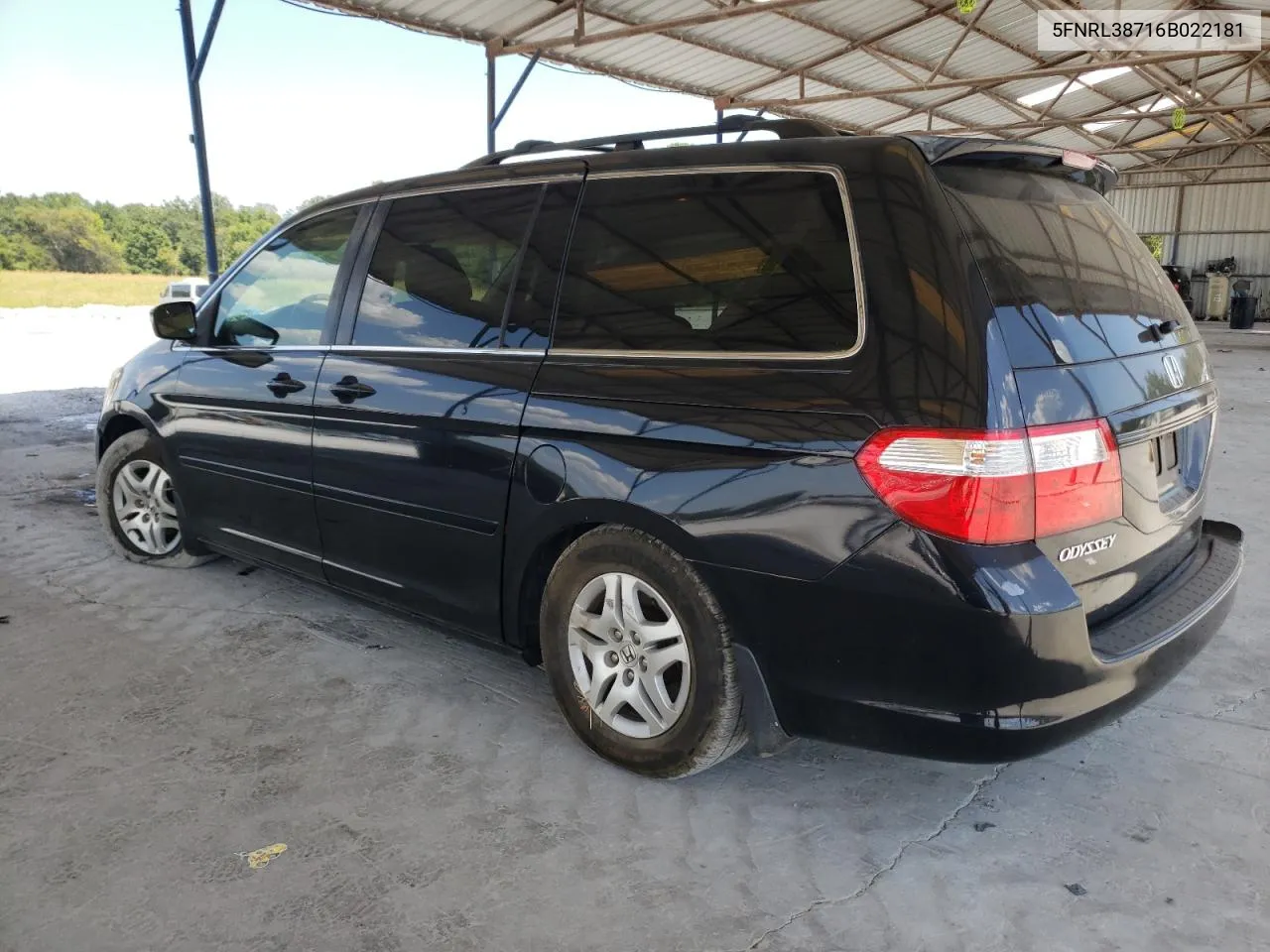 2006 Honda Odyssey Exl VIN: 5FNRL38716B022181 Lot: 69407684