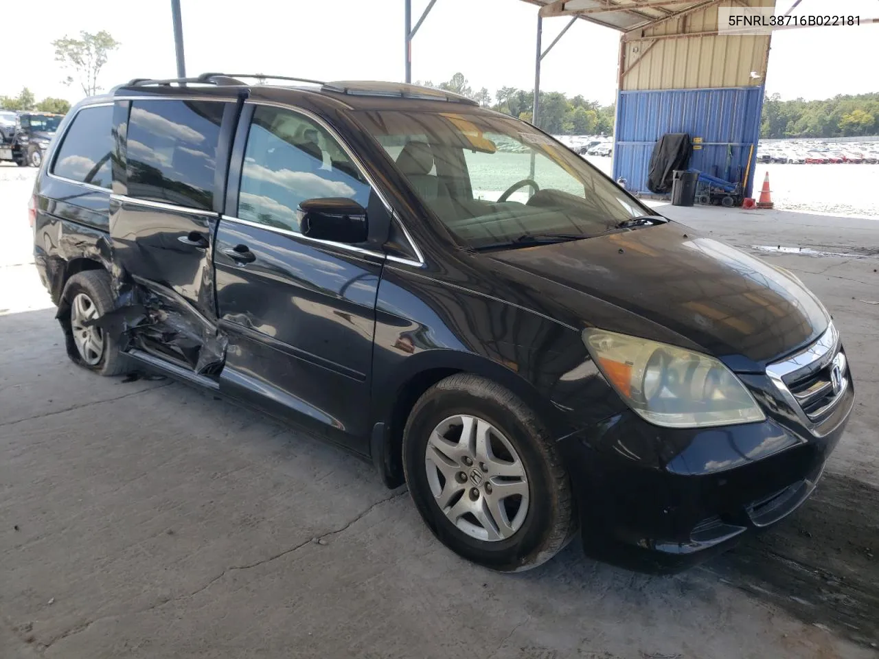 2006 Honda Odyssey Exl VIN: 5FNRL38716B022181 Lot: 69407684