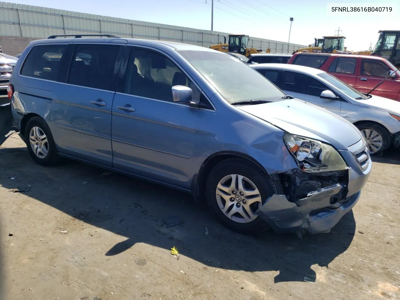 2006 Honda Odyssey Exl VIN: 5FNRL38616B040719 Lot: 69689364