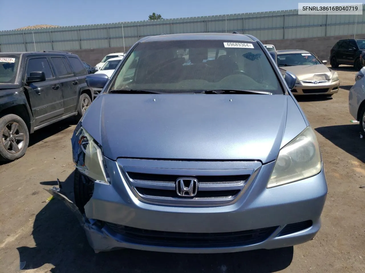 5FNRL38616B040719 2006 Honda Odyssey Exl