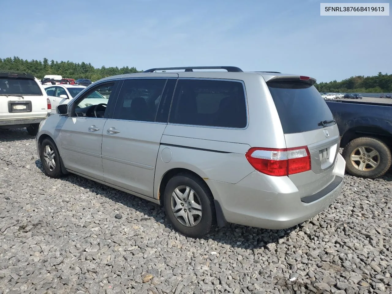 2006 Honda Odyssey Exl VIN: 5FNRL38766B419613 Lot: 70103944