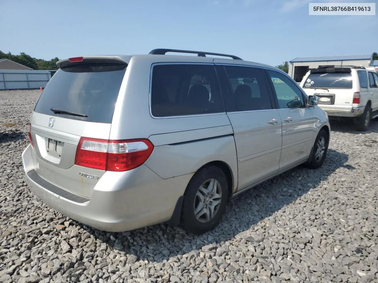 2006 Honda Odyssey Exl VIN: 5FNRL38766B419613 Lot: 70103944