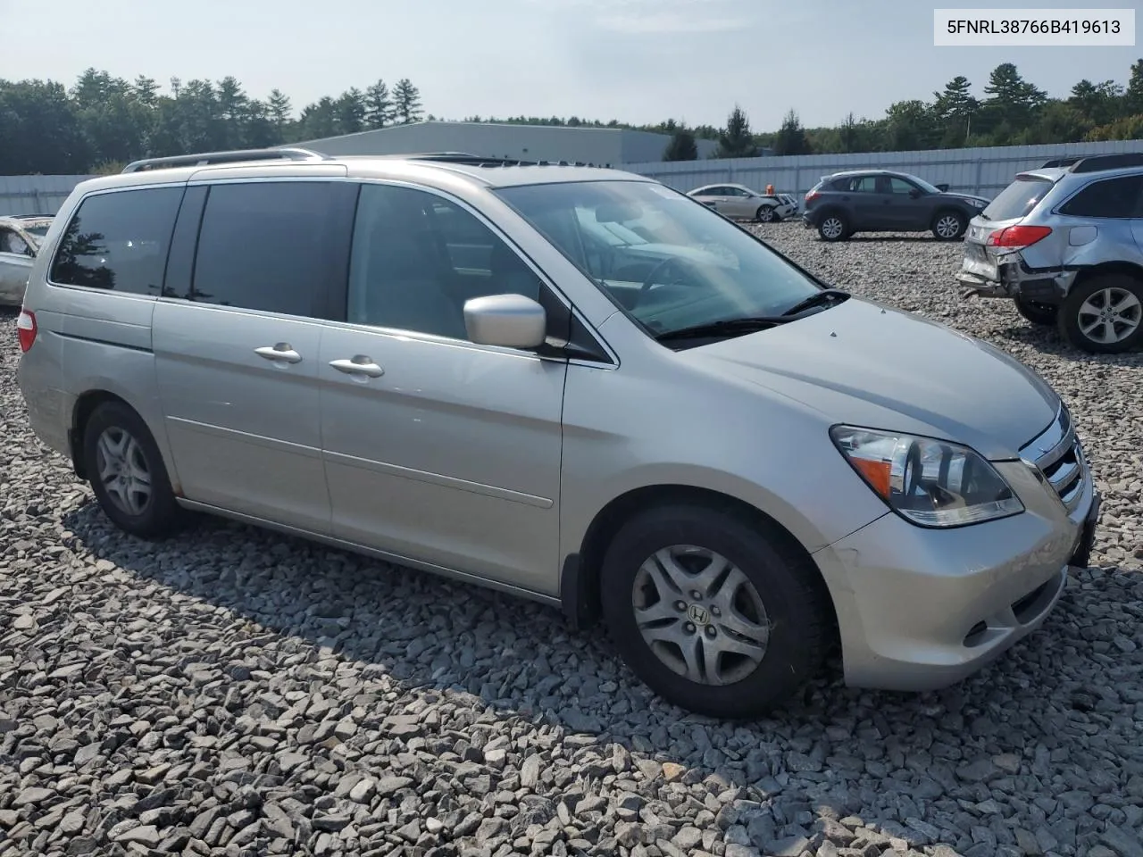 2006 Honda Odyssey Exl VIN: 5FNRL38766B419613 Lot: 70103944