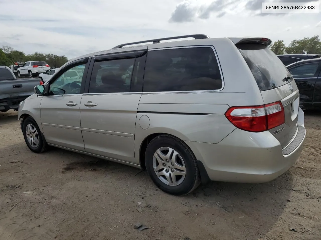 2006 Honda Odyssey Exl VIN: 5FNRL38676B422933 Lot: 70239834