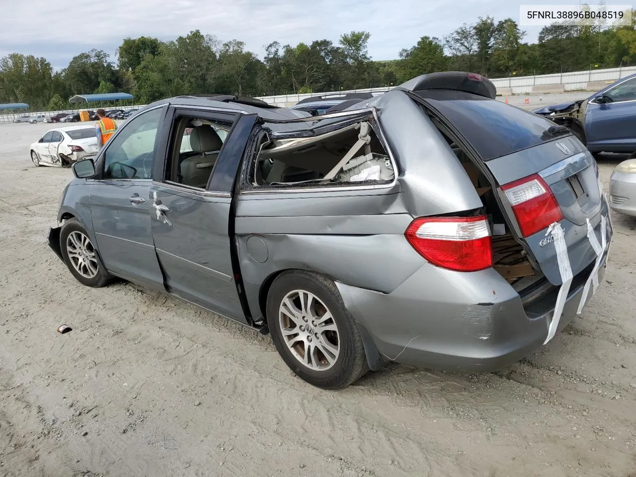 2006 Honda Odyssey Touring VIN: 5FNRL38896B048519 Lot: 70341264