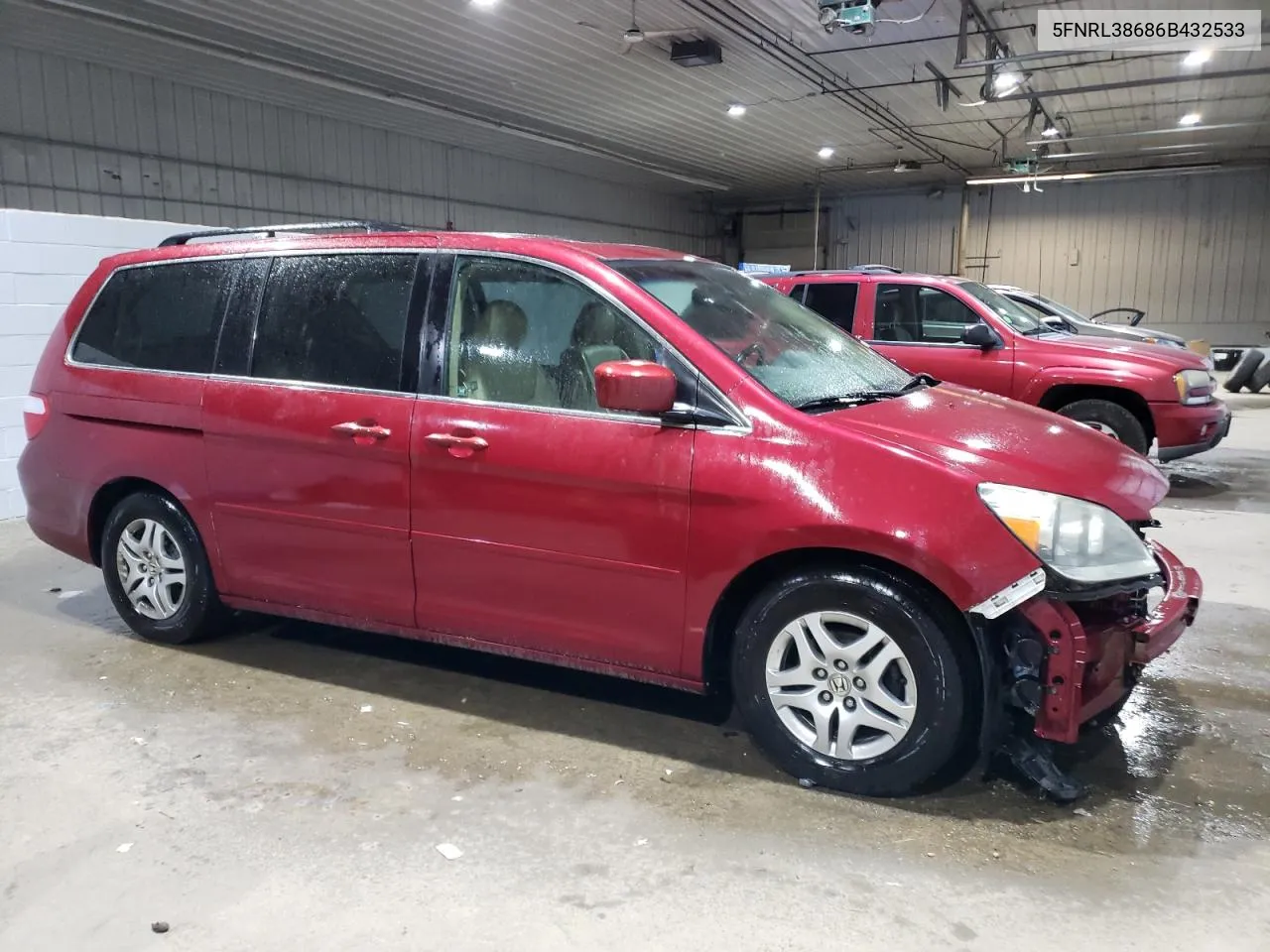 5FNRL38686B432533 2006 Honda Odyssey Exl