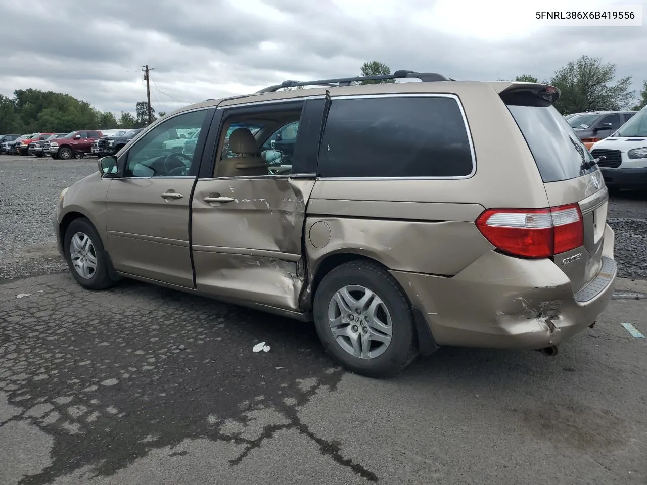 2006 Honda Odyssey Exl VIN: 5FNRL386X6B419556 Lot: 71218204