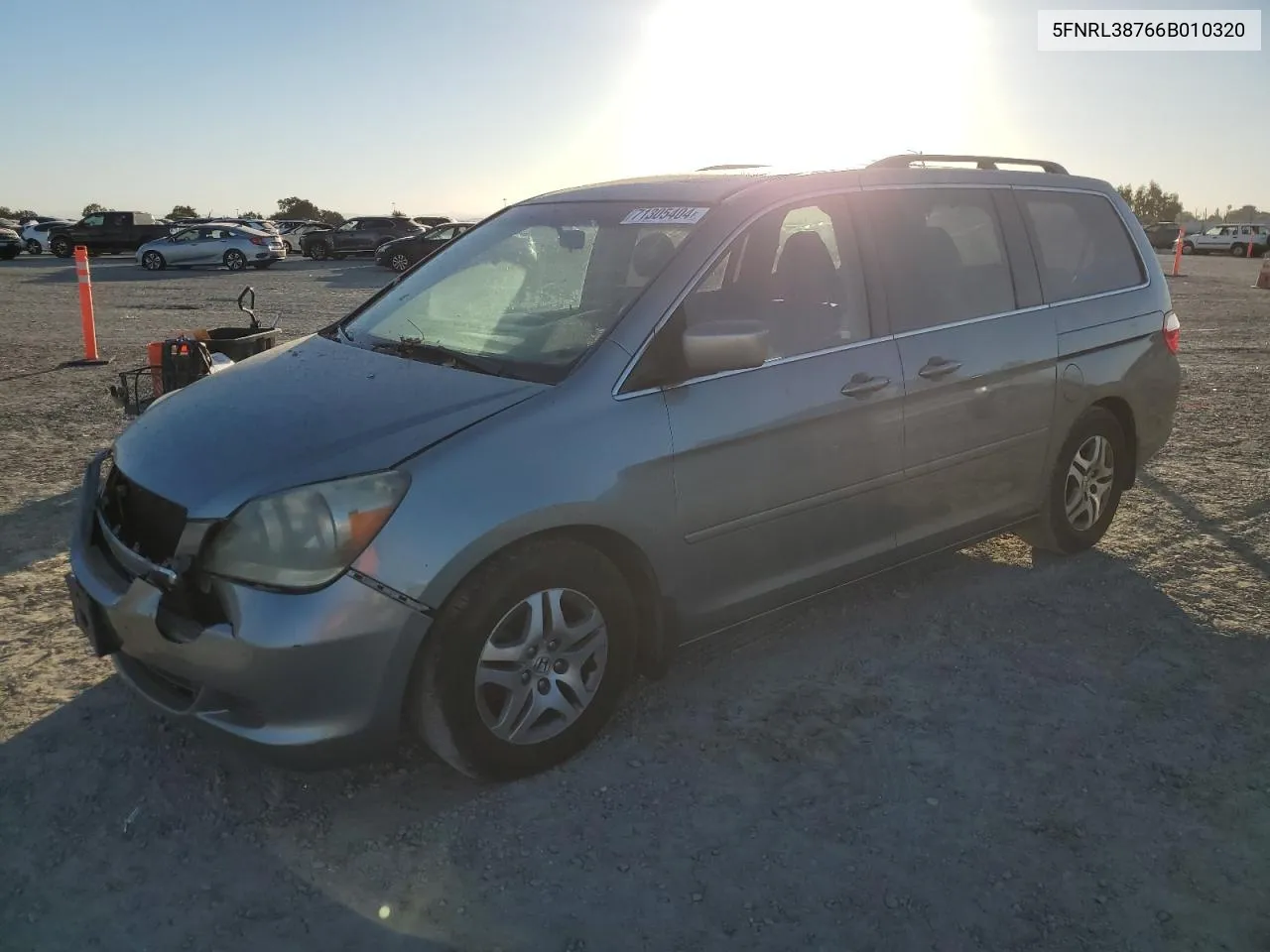 2006 Honda Odyssey Exl VIN: 5FNRL38766B010320 Lot: 71305404