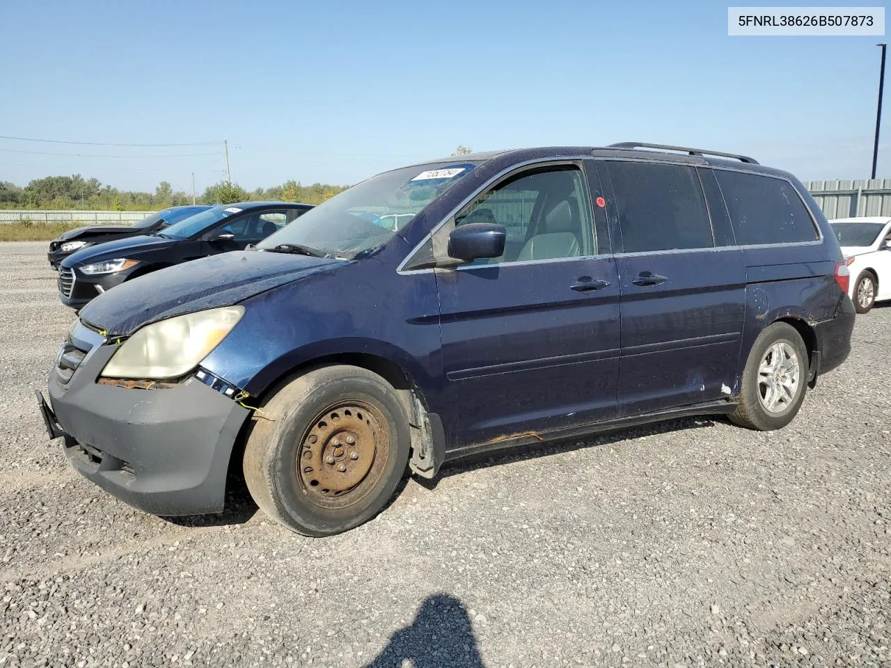 2006 Honda Odyssey Exl VIN: 5FNRL38626B507873 Lot: 71352784