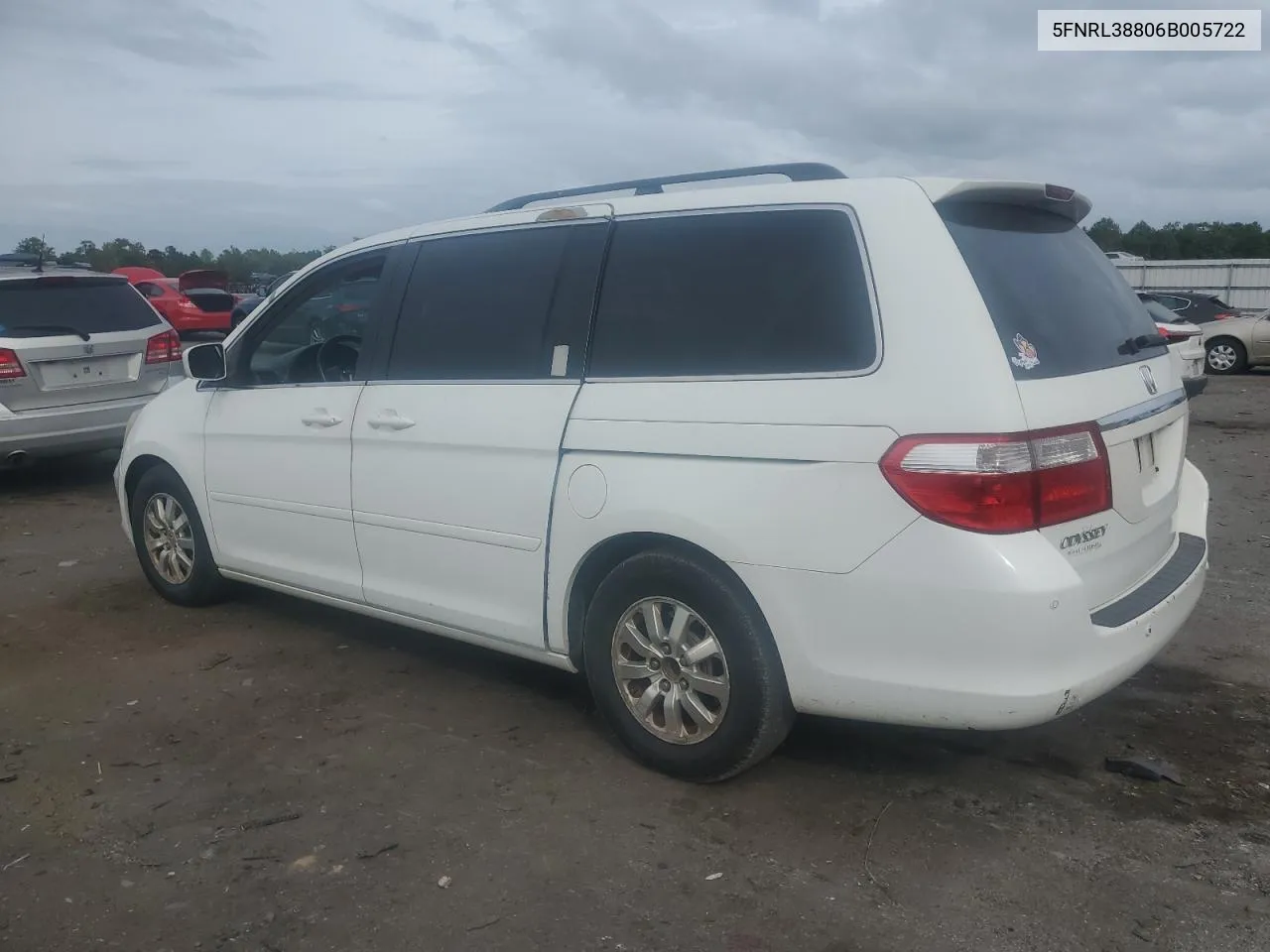 2006 Honda Odyssey Touring VIN: 5FNRL38806B005722 Lot: 71547734