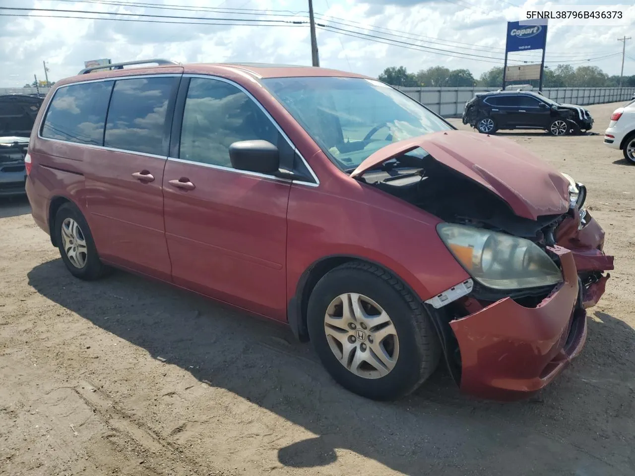 2006 Honda Odyssey Exl VIN: 5FNRL38796B436373 Lot: 71714134