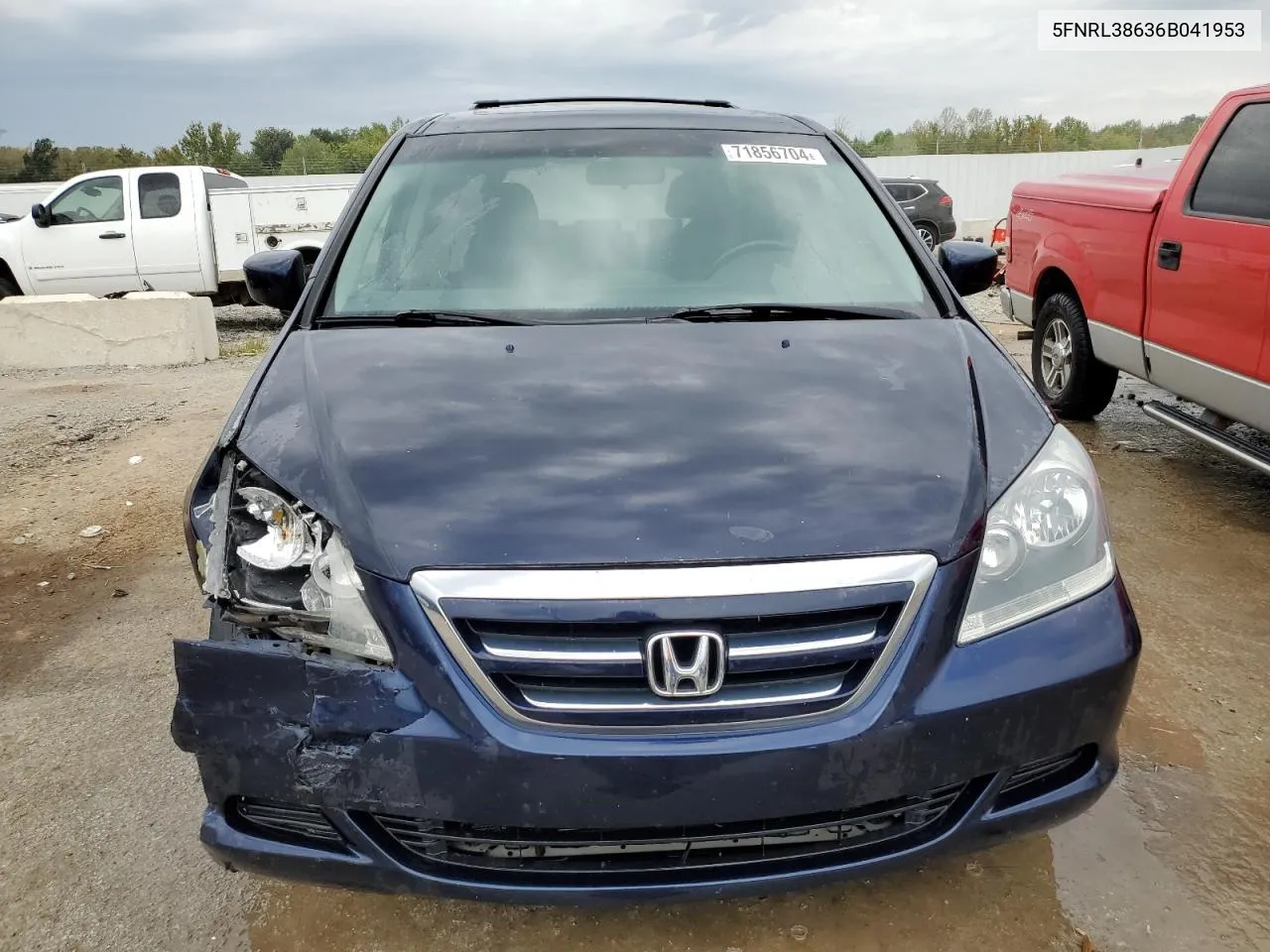 2006 Honda Odyssey Exl VIN: 5FNRL38636B041953 Lot: 71856704