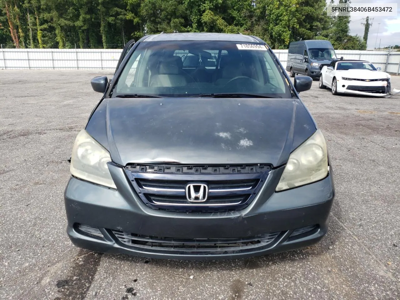 2006 Honda Odyssey Ex VIN: 5FNRL38406B453472 Lot: 71856994