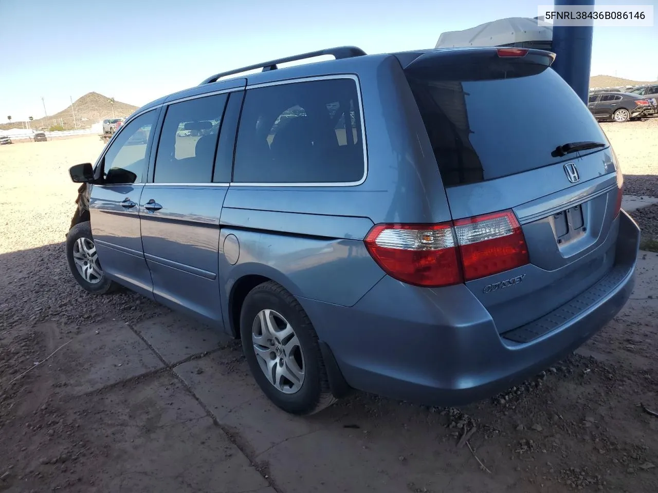 2006 Honda Odyssey Ex VIN: 5FNRL38436B086146 Lot: 71964594