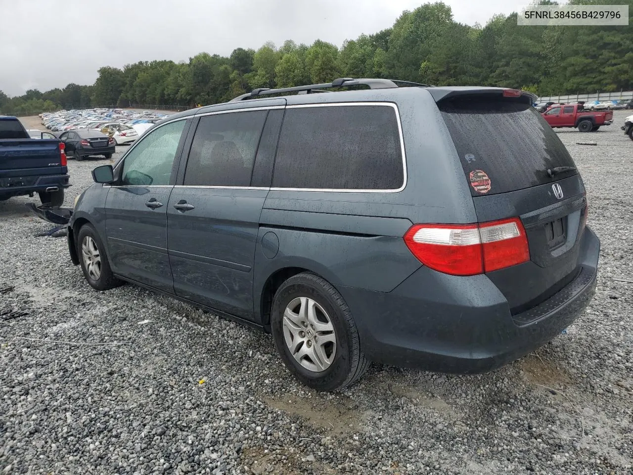 5FNRL38456B429796 2006 Honda Odyssey Ex