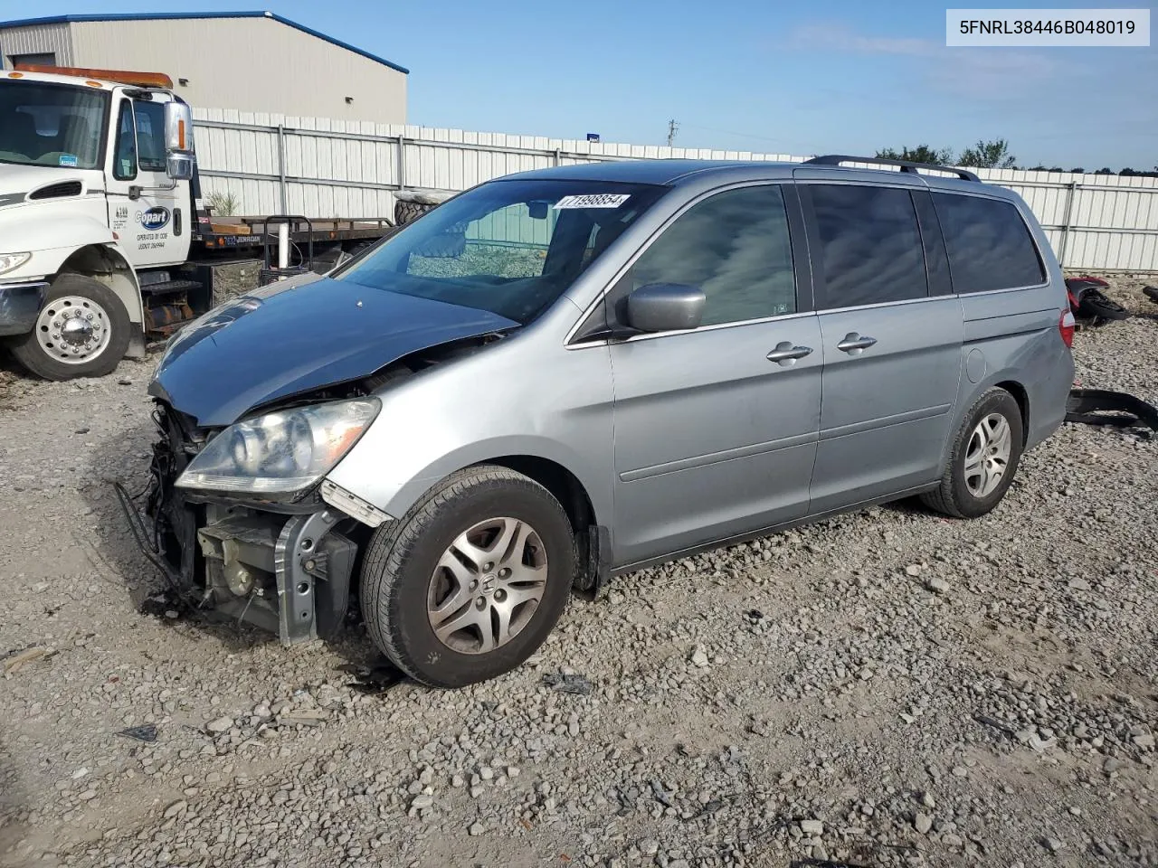 2006 Honda Odyssey Ex VIN: 5FNRL38446B048019 Lot: 71998854