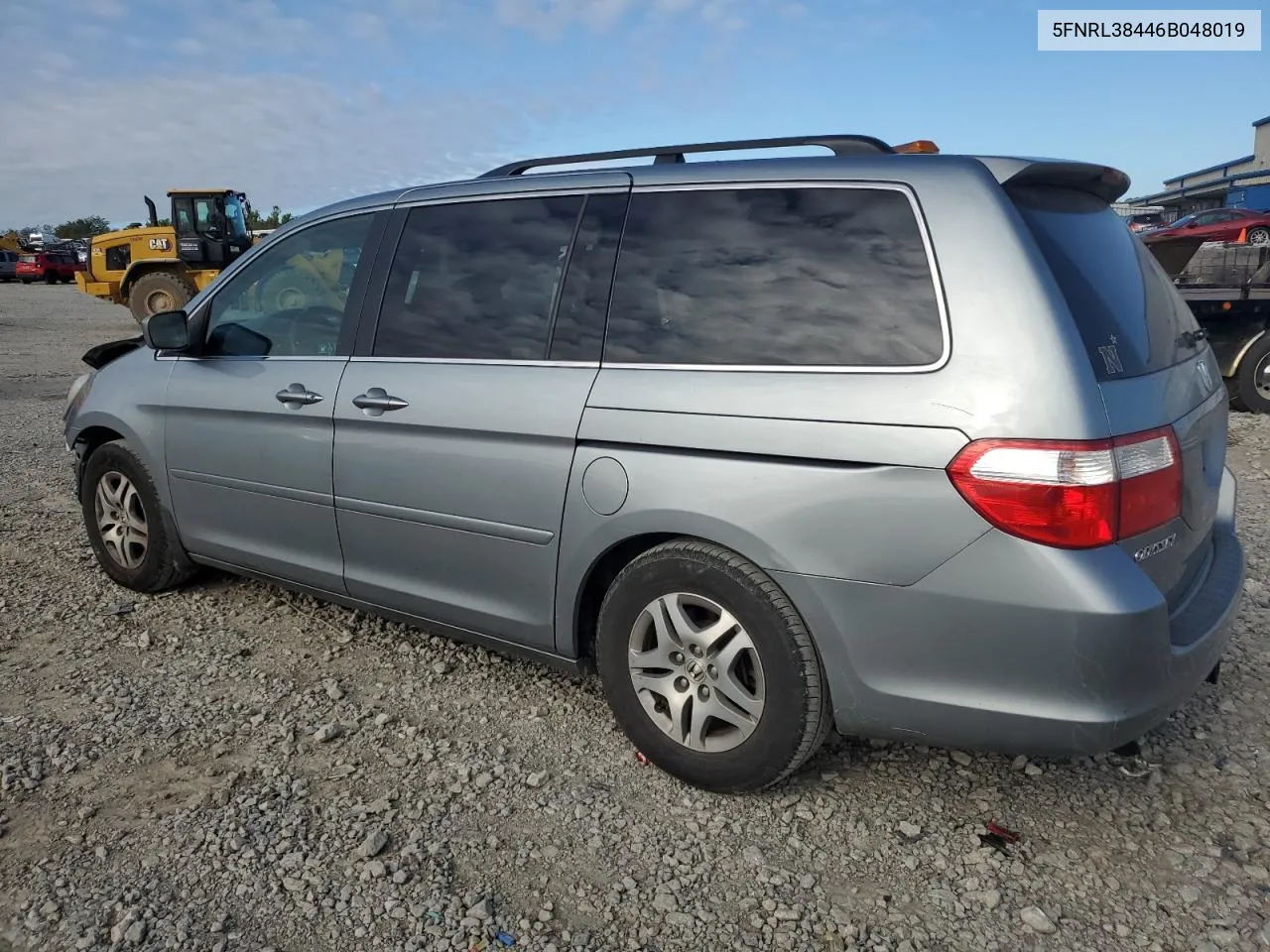 2006 Honda Odyssey Ex VIN: 5FNRL38446B048019 Lot: 71998854