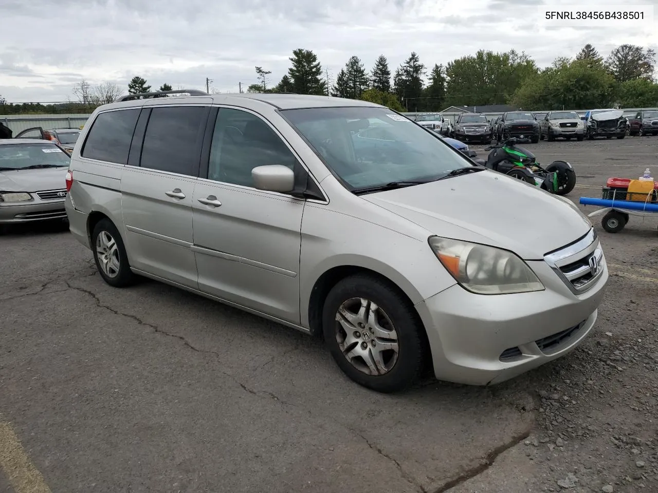 2006 Honda Odyssey Ex VIN: 5FNRL38456B438501 Lot: 72217784