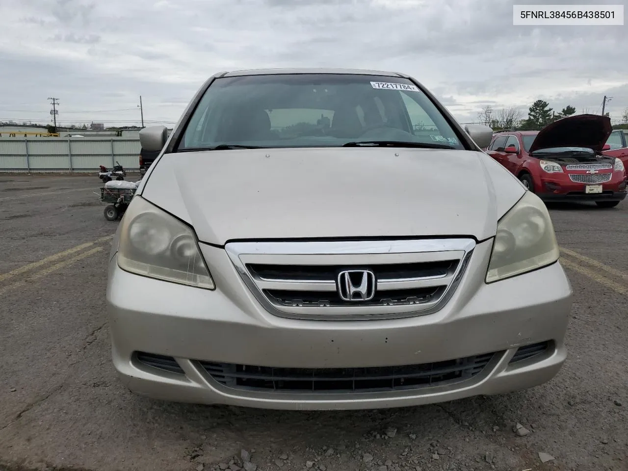 2006 Honda Odyssey Ex VIN: 5FNRL38456B438501 Lot: 72217784