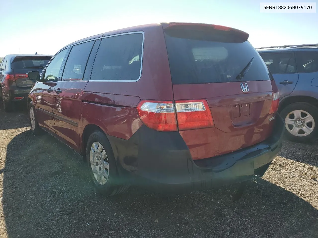 2006 Honda Odyssey Lx VIN: 5FNRL38206B079170 Lot: 72379384