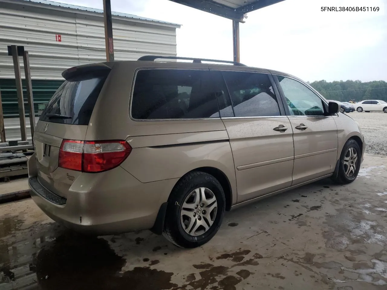 2006 Honda Odyssey Ex VIN: 5FNRL38406B451169 Lot: 72730734