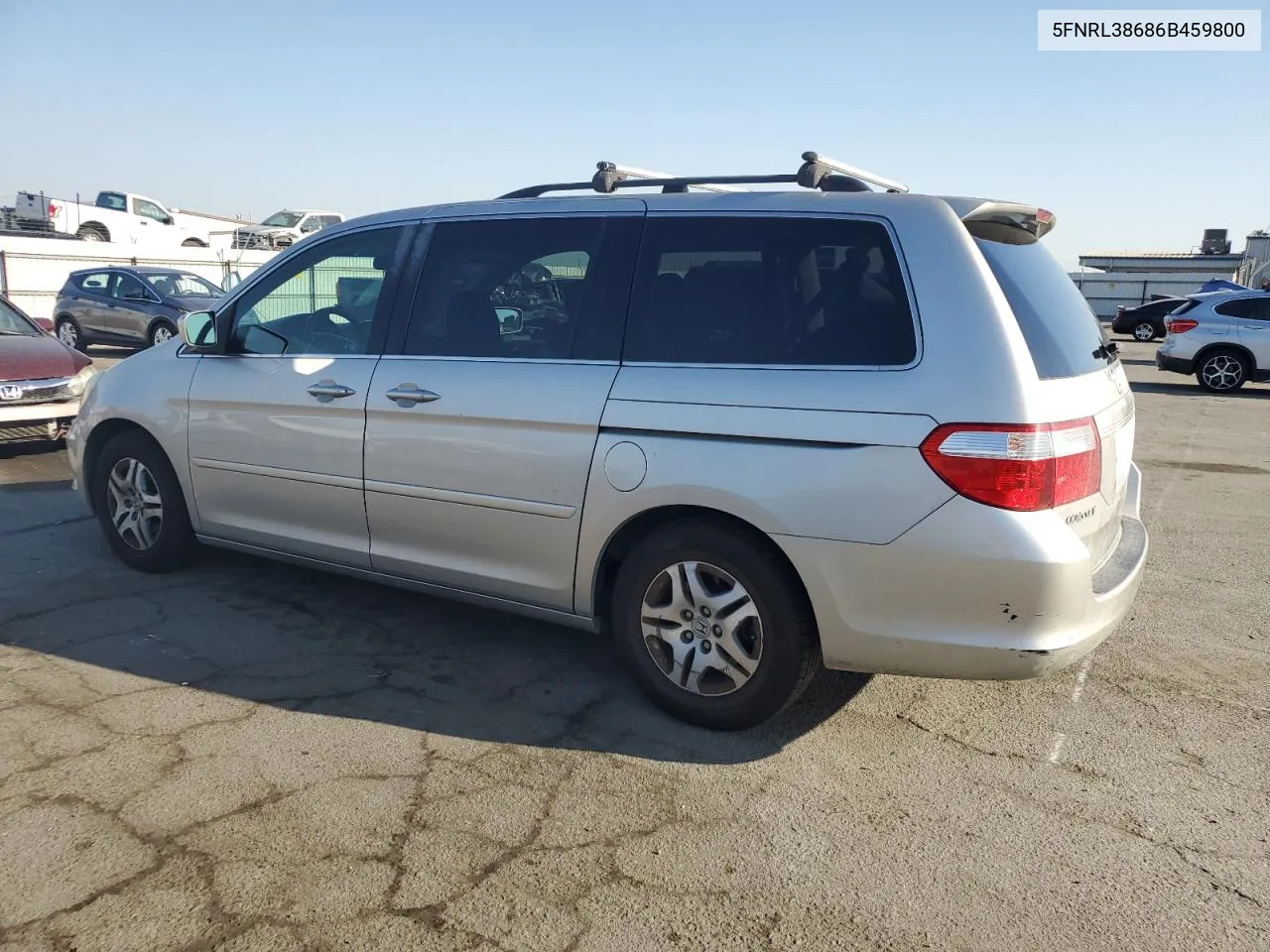 2006 Honda Odyssey Exl VIN: 5FNRL38686B459800 Lot: 72839104