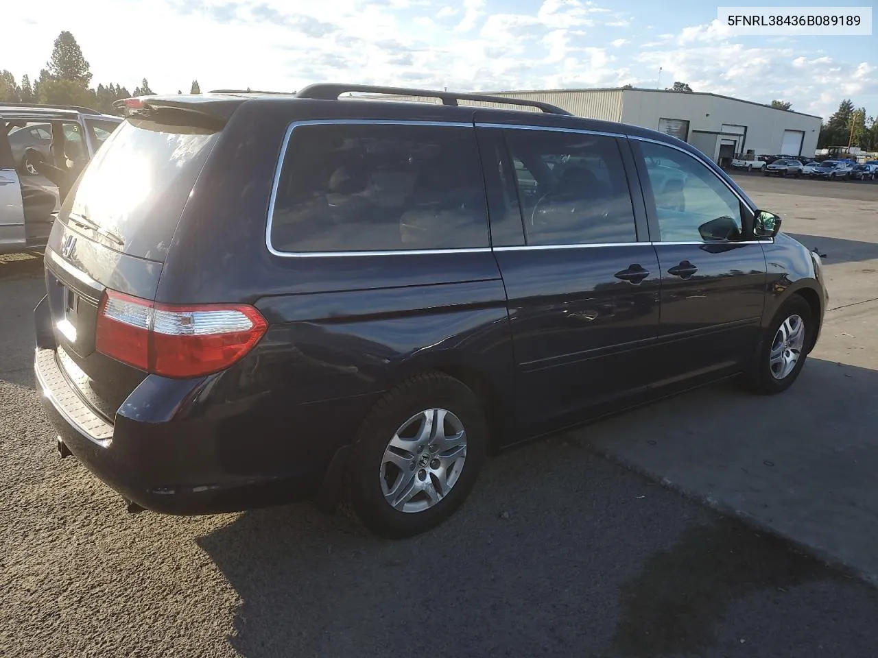 5FNRL38436B089189 2006 Honda Odyssey Ex