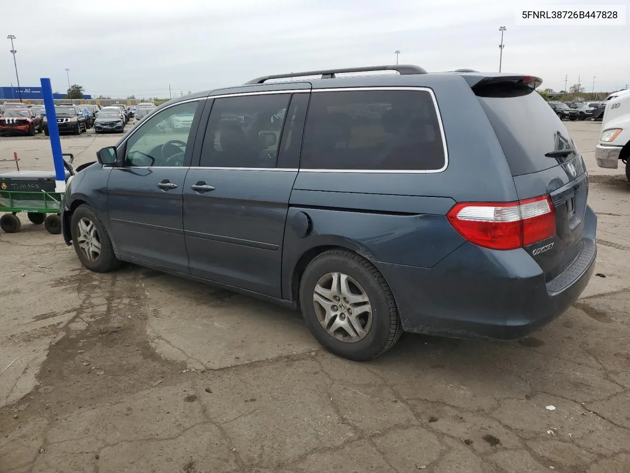 2006 Honda Odyssey Exl VIN: 5FNRL38726B447828 Lot: 73273834