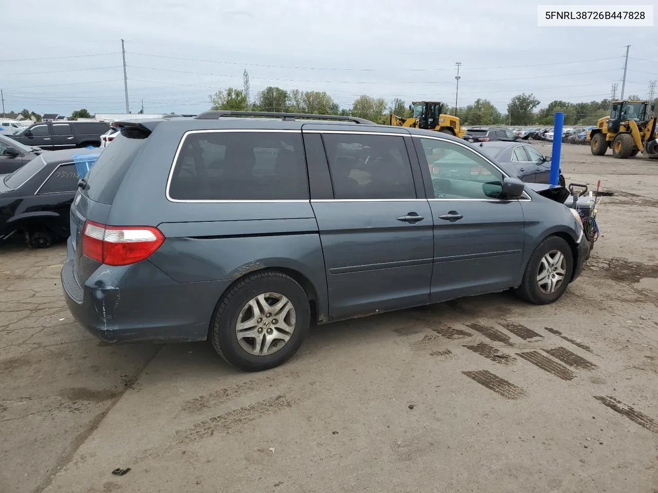 2006 Honda Odyssey Exl VIN: 5FNRL38726B447828 Lot: 73273834