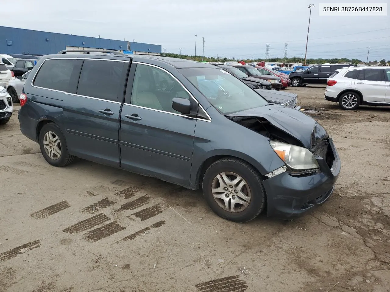 2006 Honda Odyssey Exl VIN: 5FNRL38726B447828 Lot: 73273834