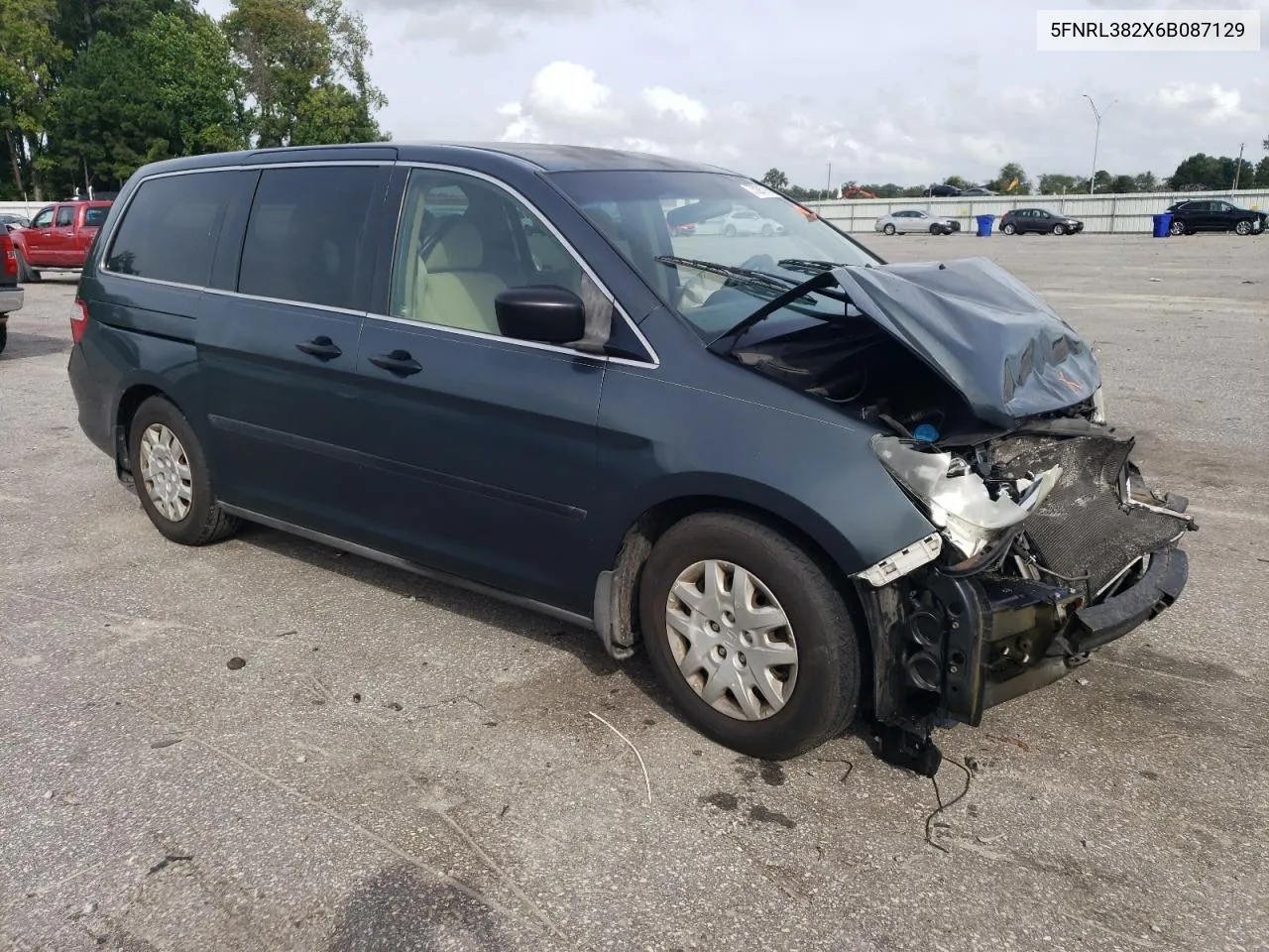 2006 Honda Odyssey Lx VIN: 5FNRL382X6B087129 Lot: 73291794